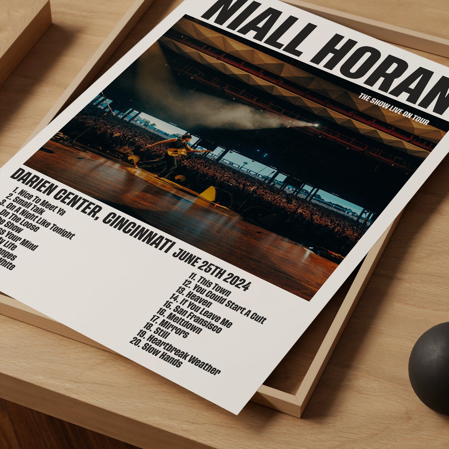 Niall Horan CUSTOM Setlist Print | The Show Live On Tour | Setlist Print | Concert Print | Niall Horan Print | Wall Decor