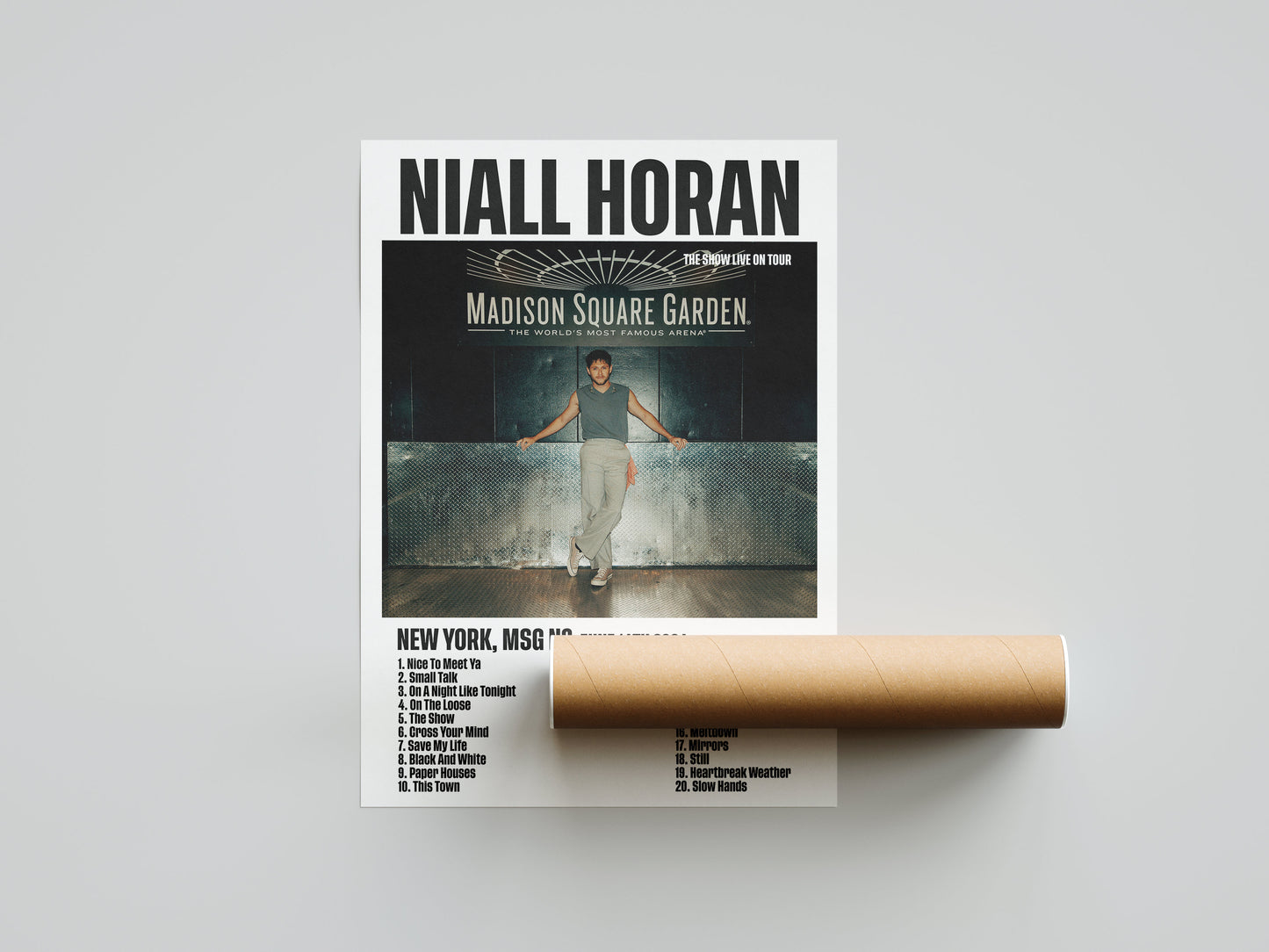 Niall Horan CUSTOM Setlist Print | The Show Live On Tour | Setlist Print | Concert Print | Niall Horan Print | Wall Decor