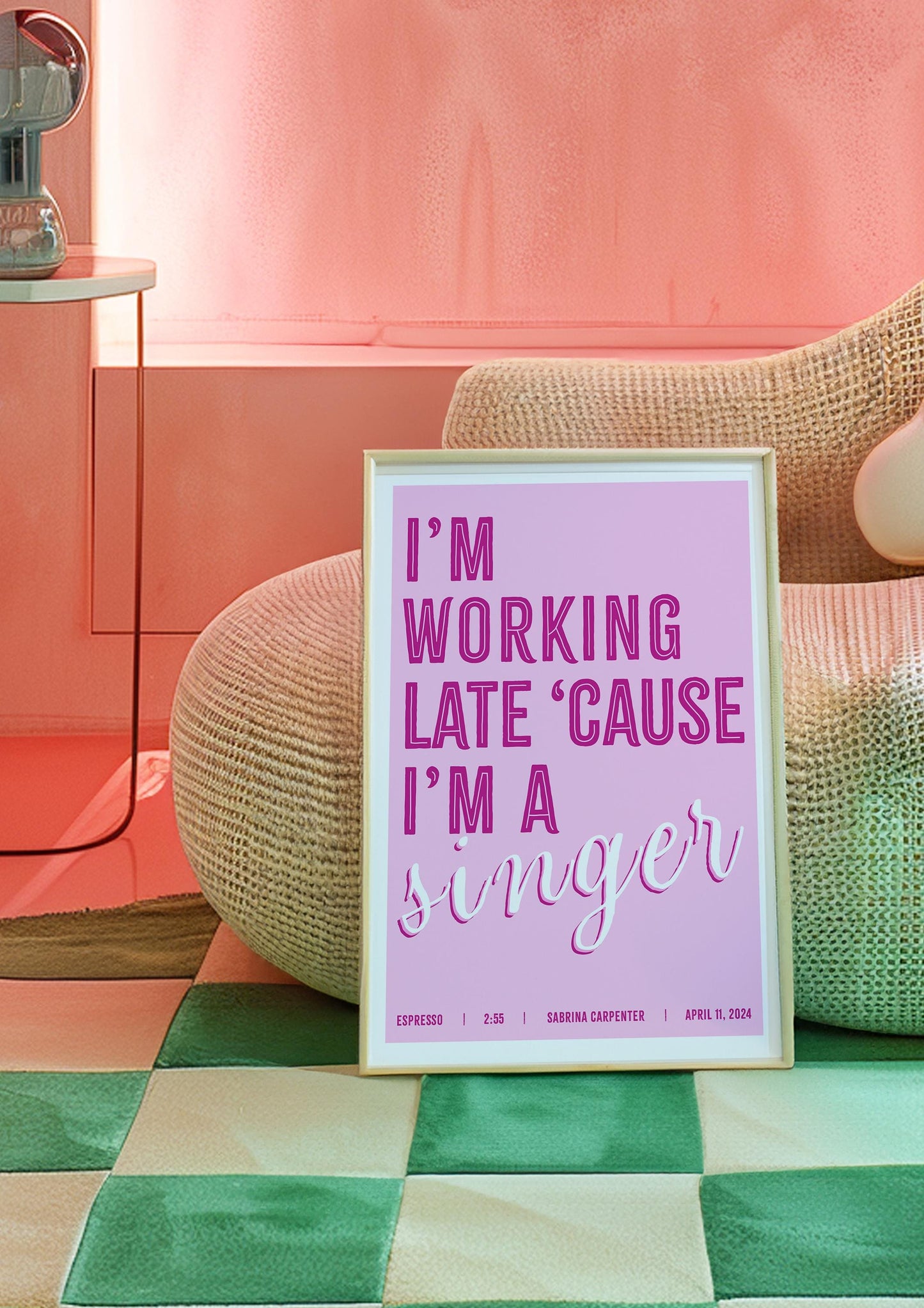 ESPRESSO Sabrina Carpenter Quote Print | Wall Art | Wall Decor | Kitchen Print | Sabrina Carpenter Print | Gift For Her | Gift For Him