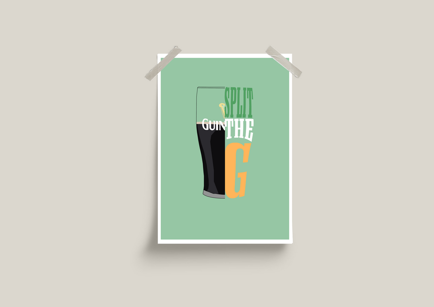 Guinness Split the G Print