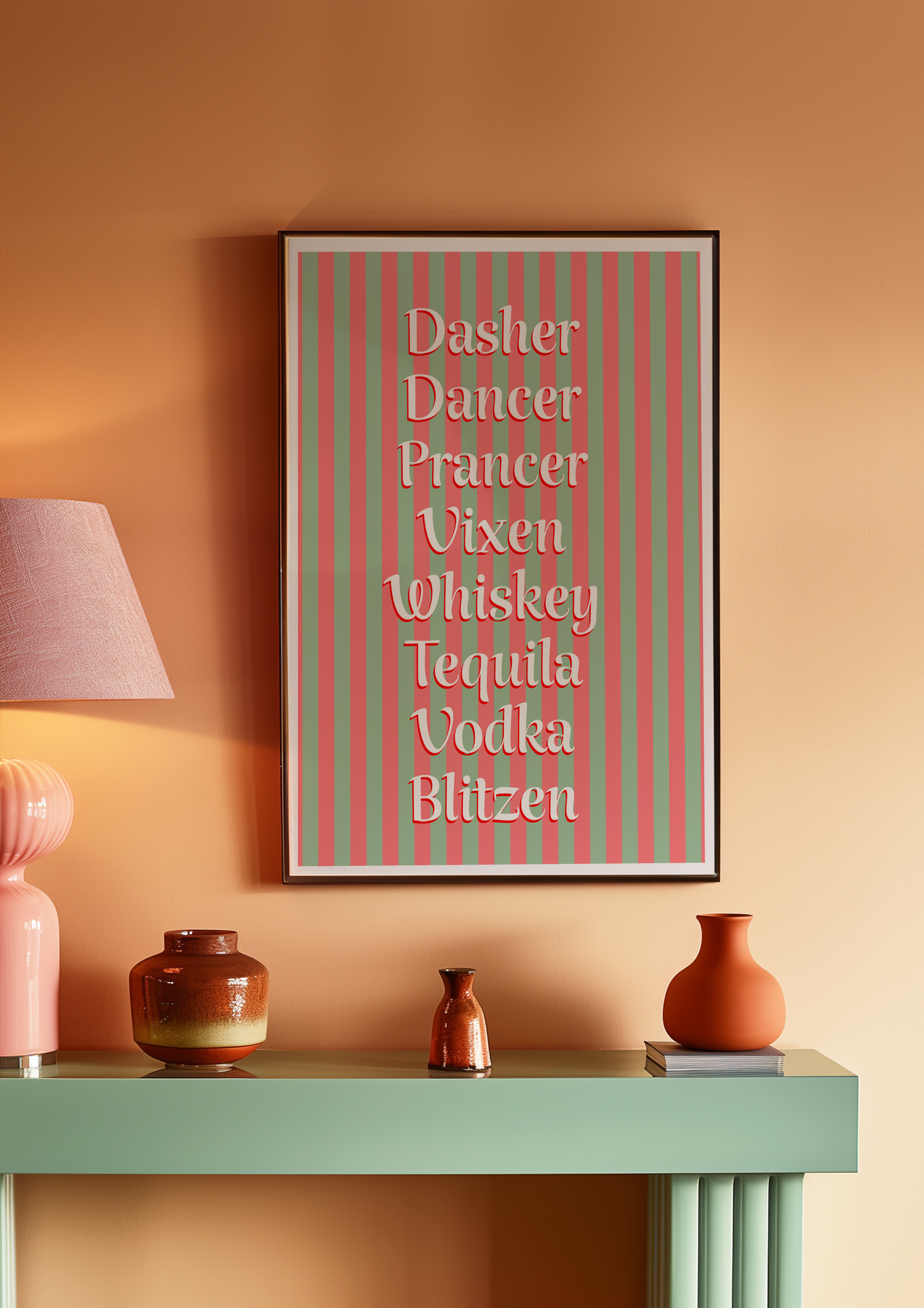 Funny Reindeer Name Print