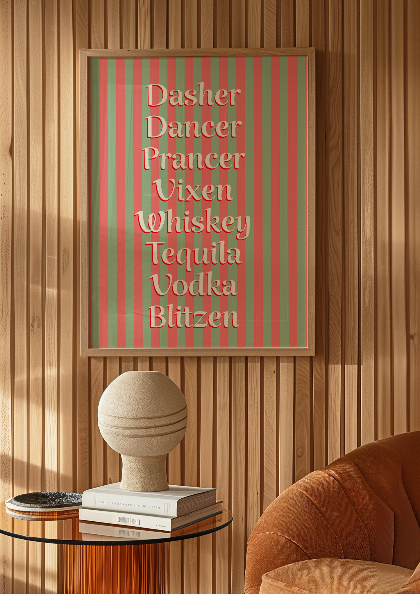 Funny Reindeer Name Print