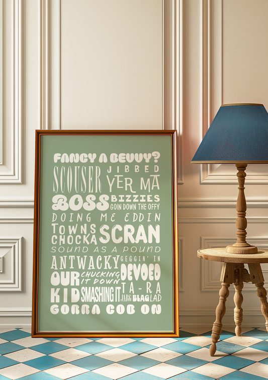 Scouse Slang Print