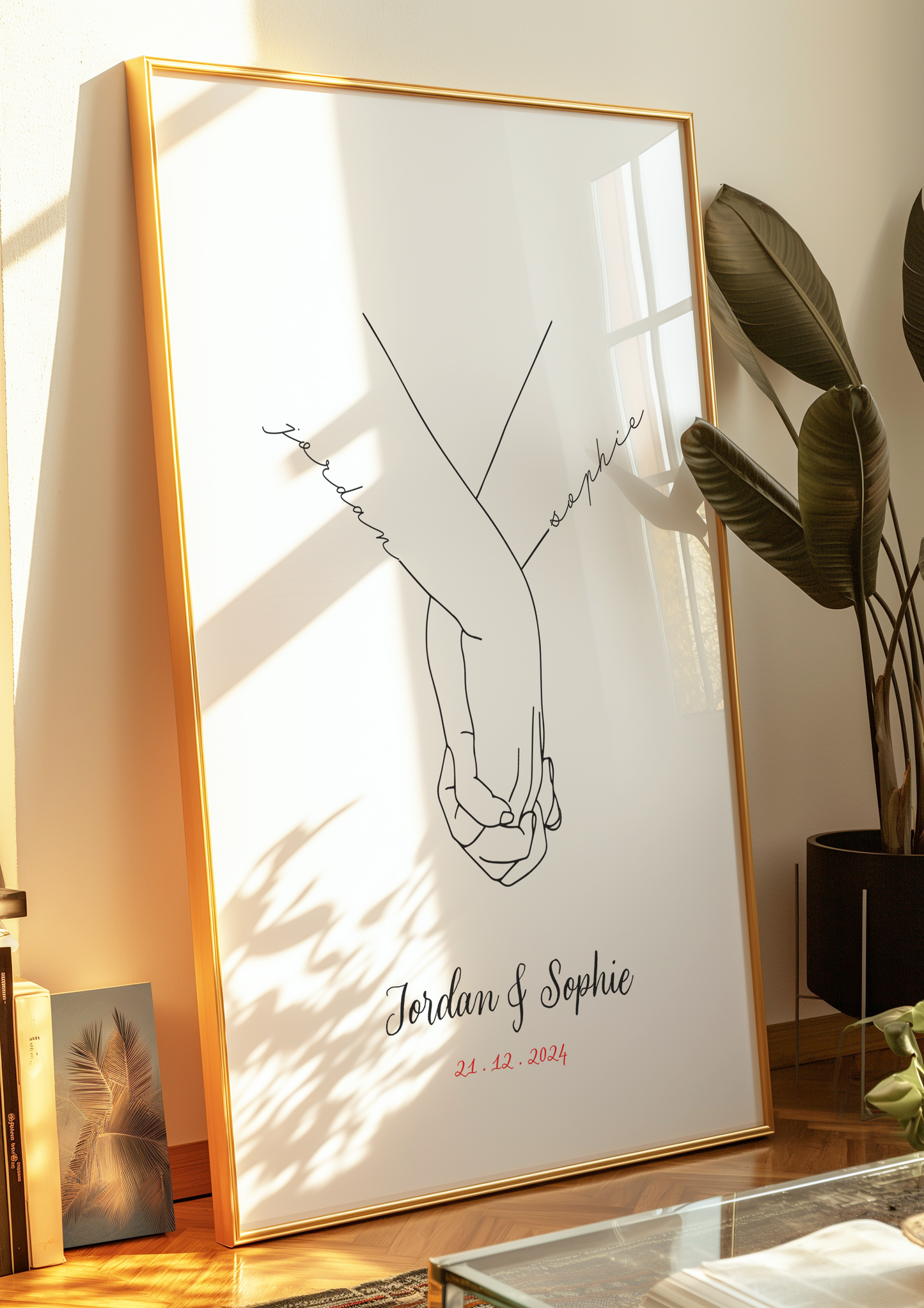 Holding Hands Print | Customisable | Valentines Gift