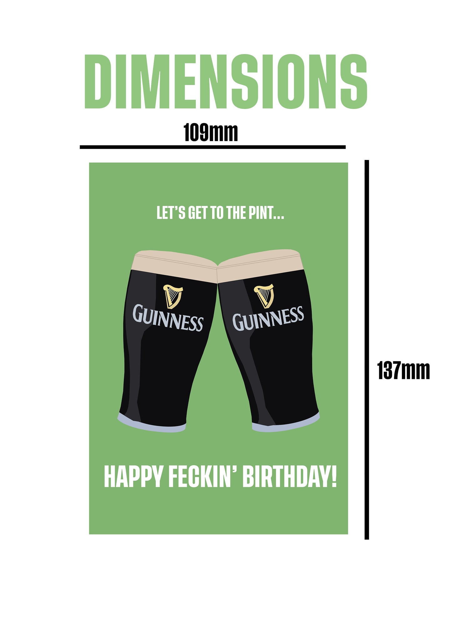 Card 'Happy Feckin Birthday'