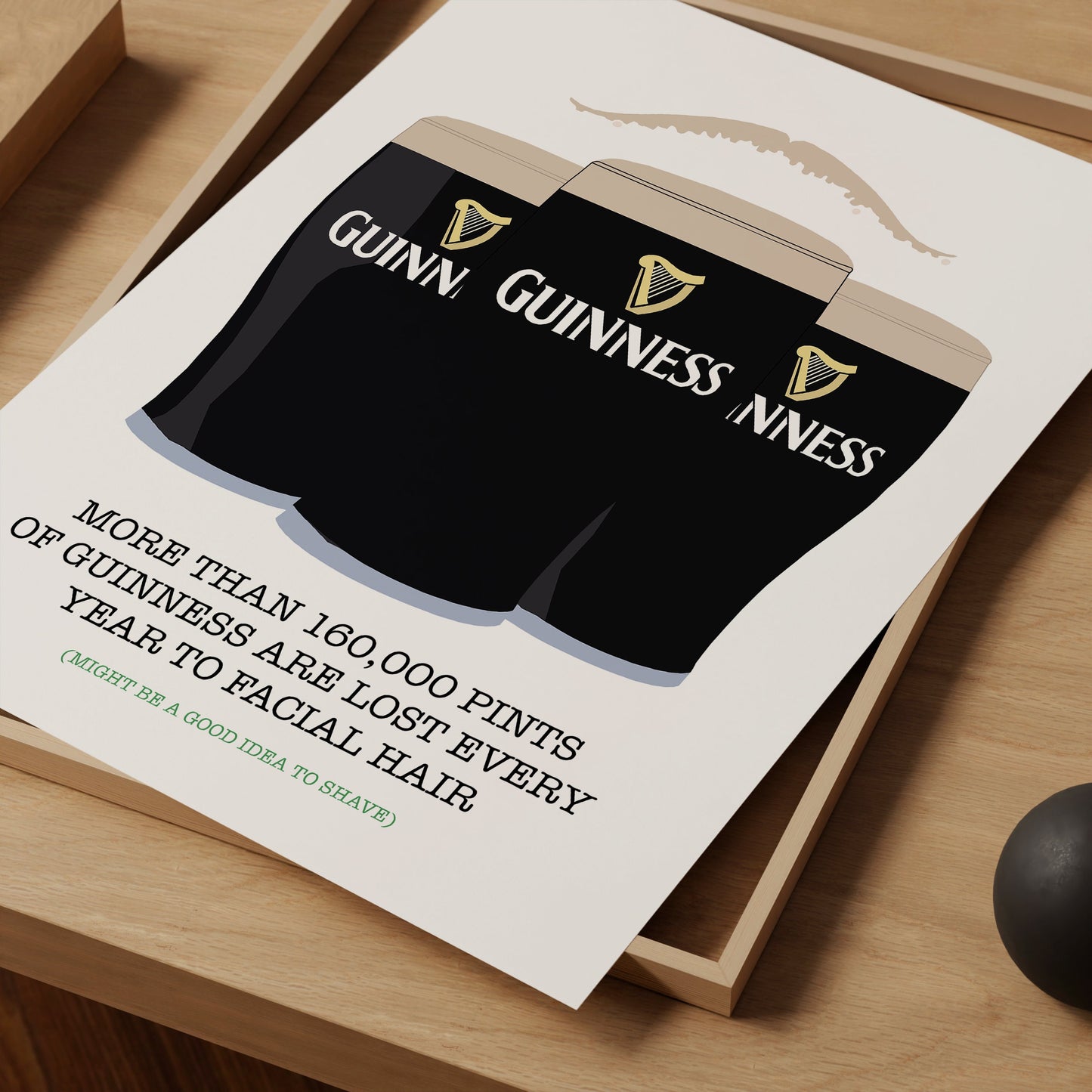 Guinness Moustache Print