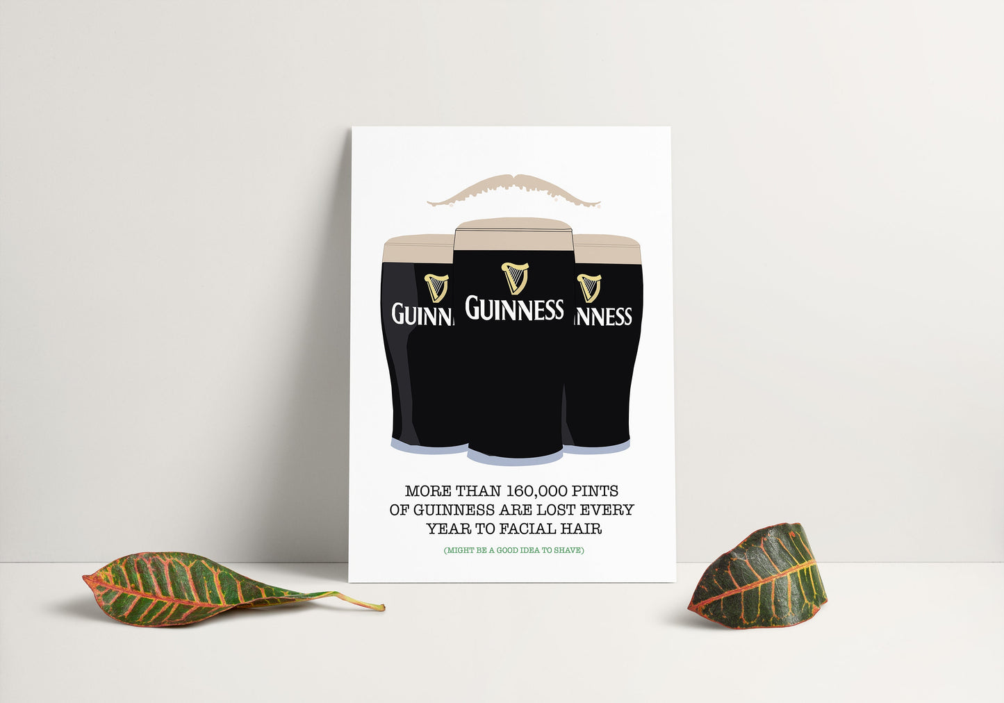 Guinness Moustache Print