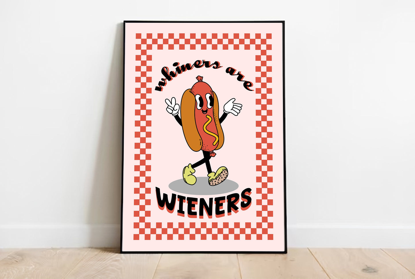 Hotdog Retro Print