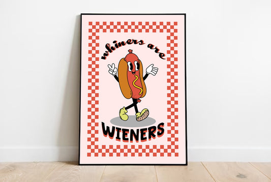 Hotdog Retro Print