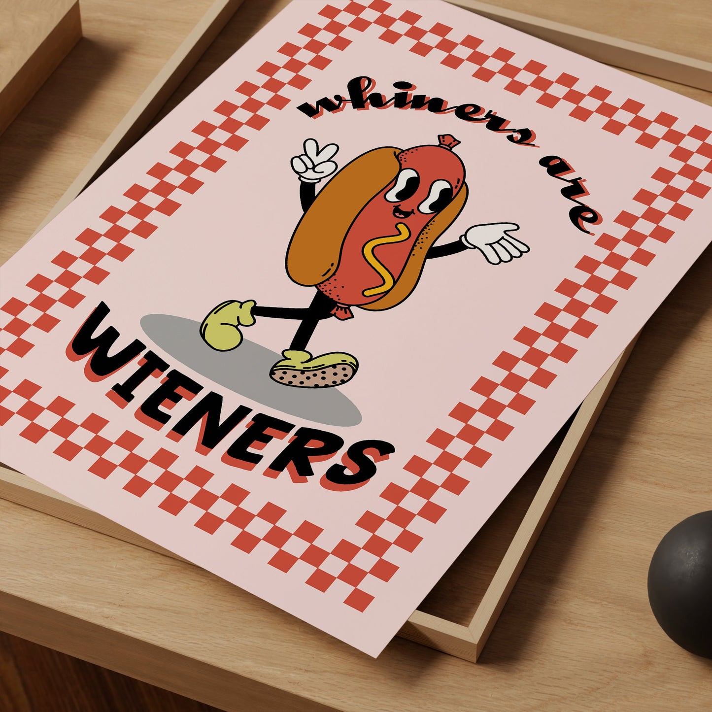 Hotdog Retro Print