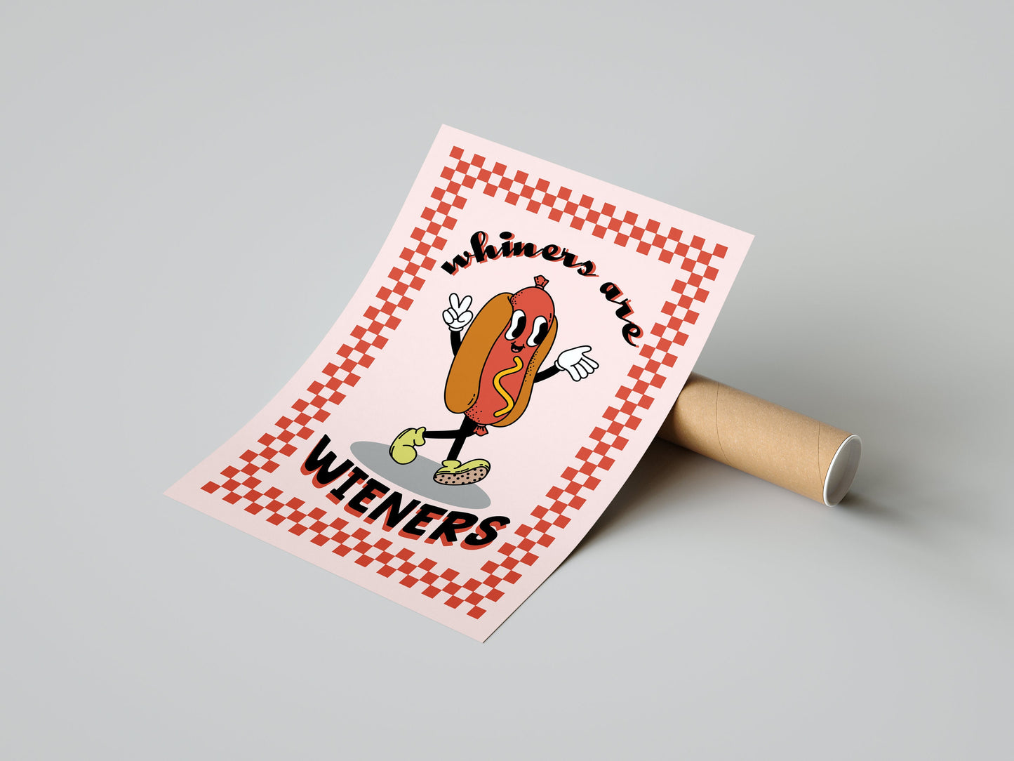 Hotdog Retro Print