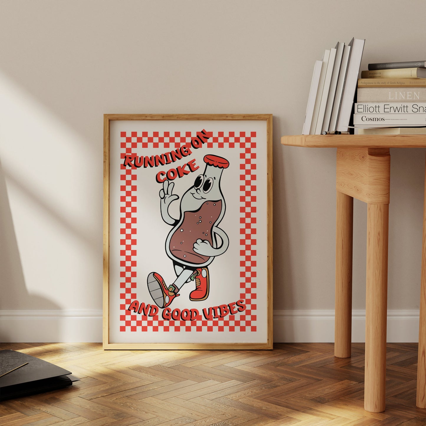 Retro Coke Cartoon Print