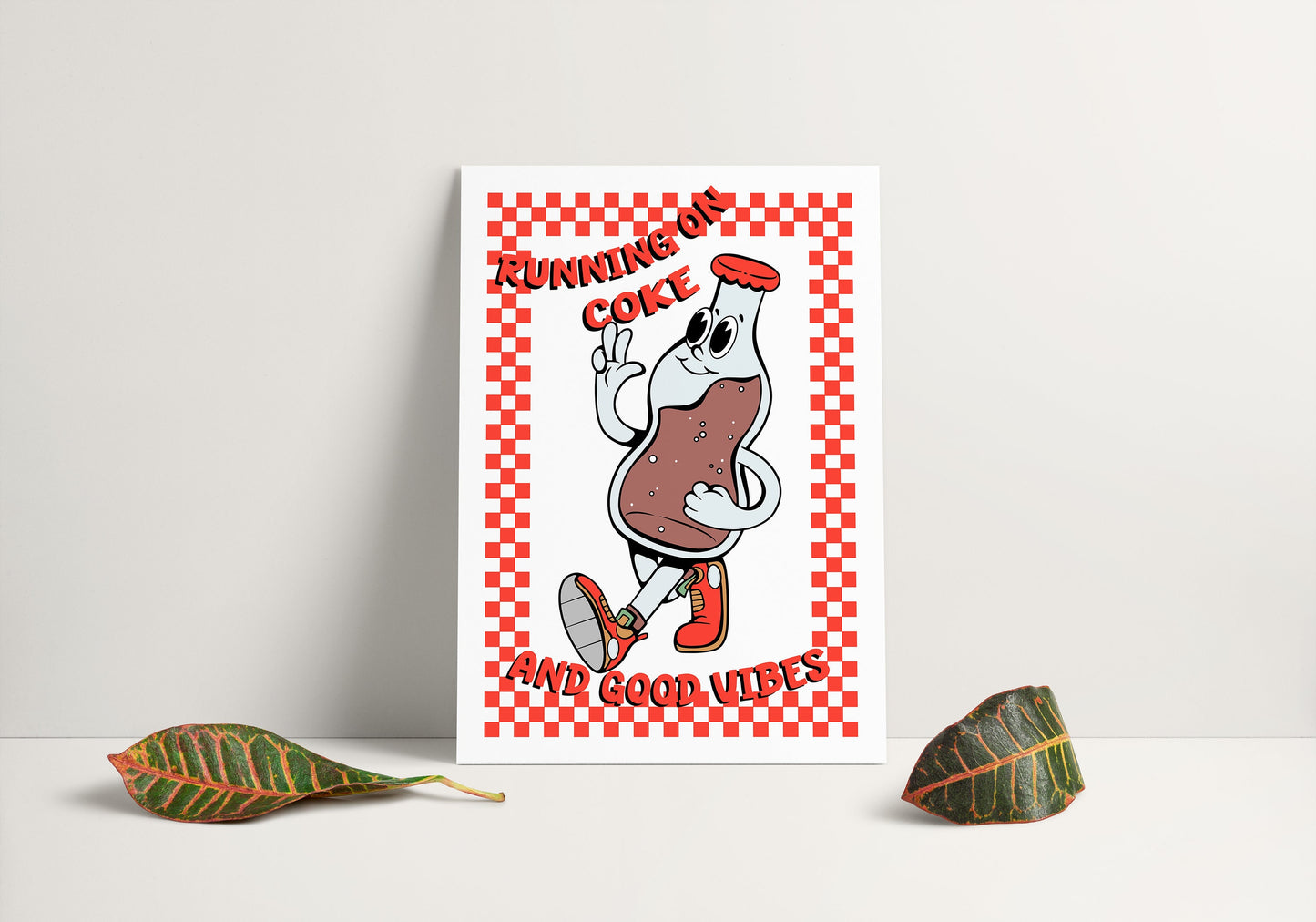 Retro Coke Cartoon Print