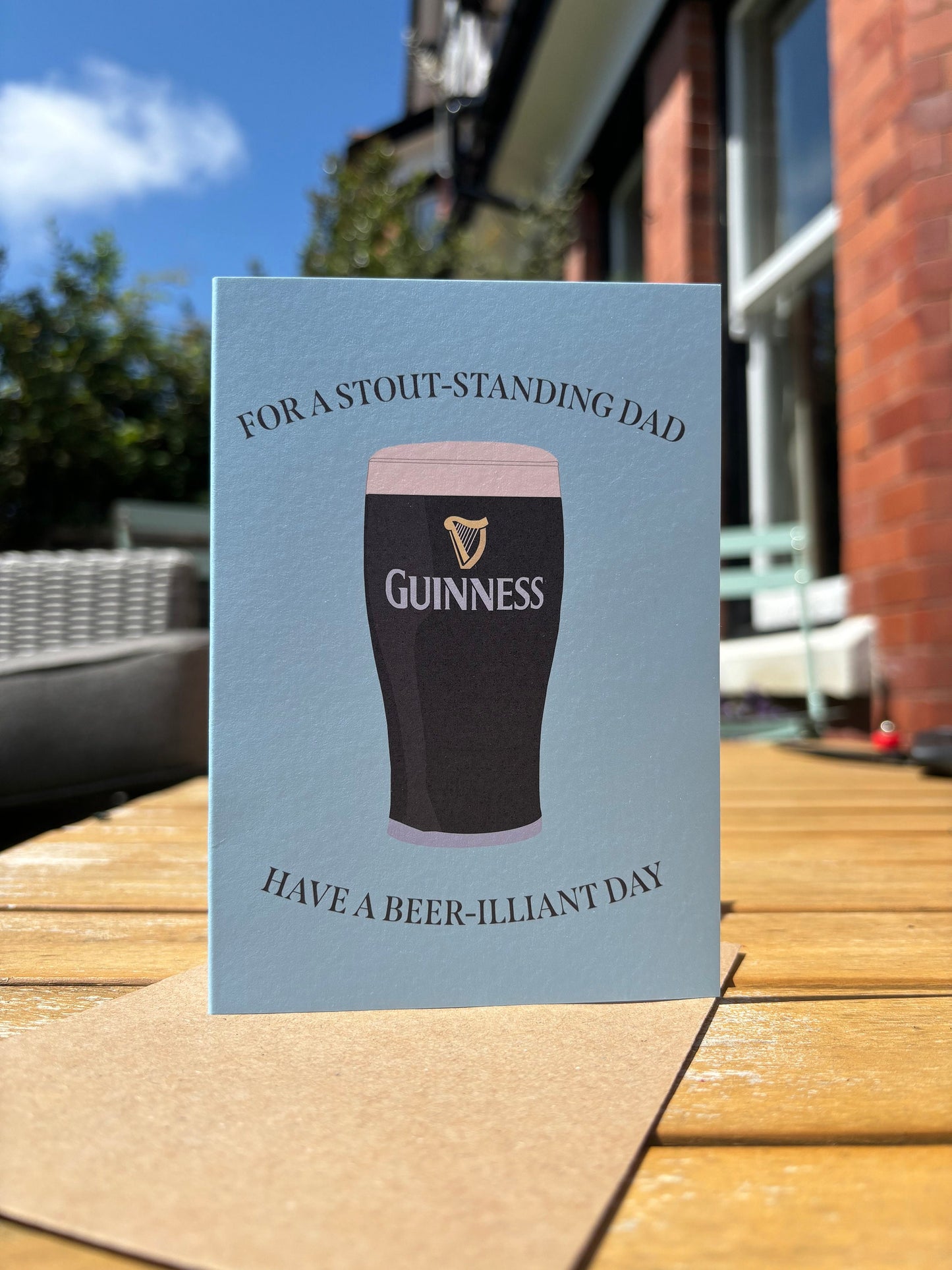 Stout-standing Dad Card