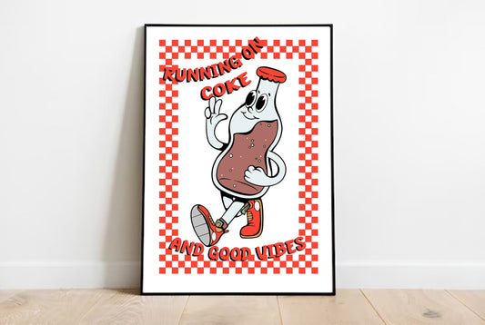 Retro Coke Cartoon Print