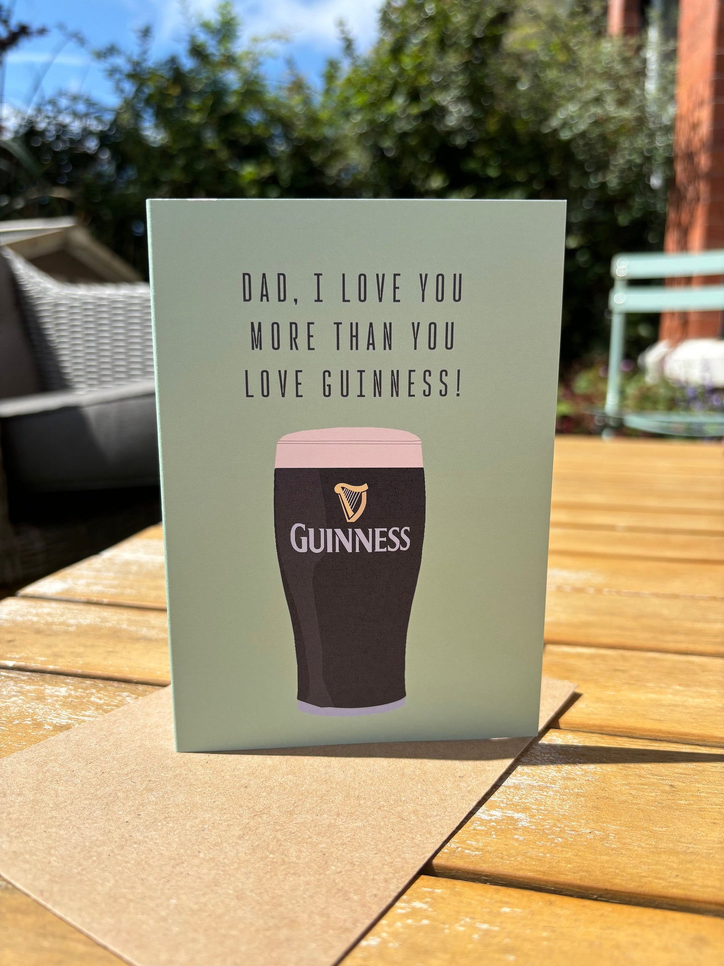 Guinness card for dad