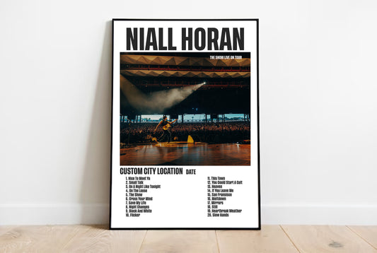 Niall Horan CUSTOM Setlist Print | The Show Live On Tour | Setlist Print | Concert Print | Niall Horan Print | Wall Decor