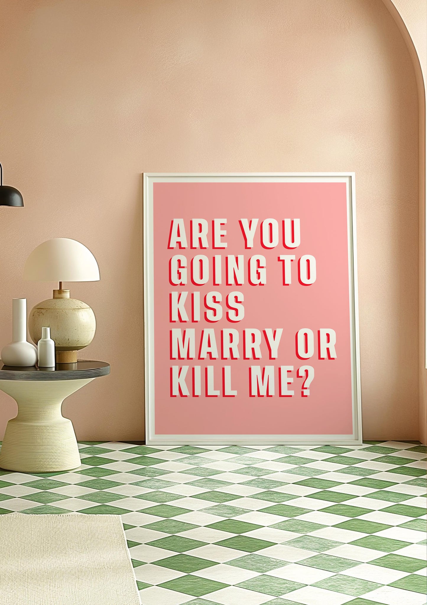 KISS, MARRY, KILL Quote Print | Quote Print | Funny Quote Print | Wall Art | Wall Decor | Digital Print | Gift For Her | Gift For Him