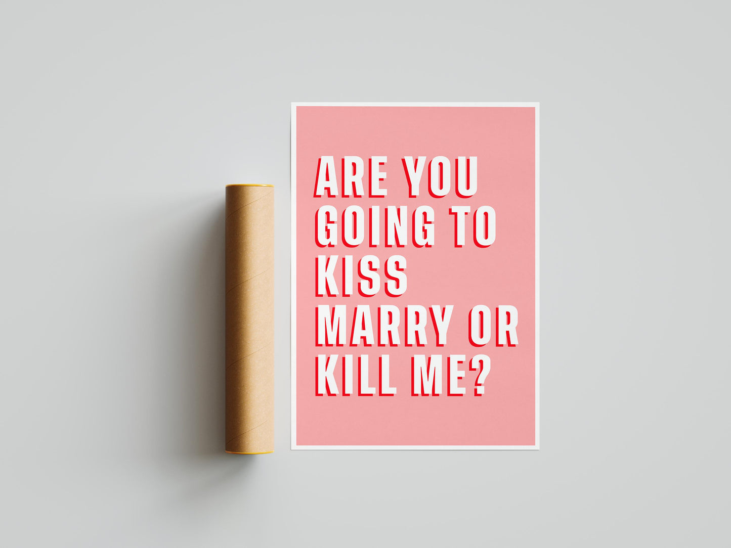 KISS, MARRY, KILL Quote Print | Quote Print | Funny Quote Print | Wall Art | Wall Decor | Digital Print | Gift For Her | Gift For Him