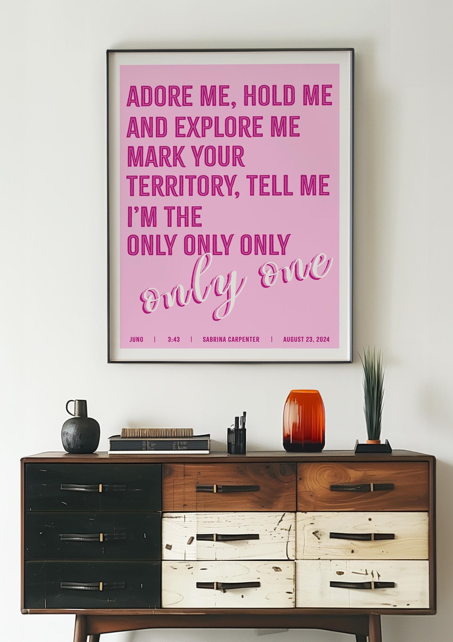 JUNO Sabrina Carpenter Quote Print | Wall Art | Wall Decor | Kitchen Print | Sabrina Carpenter Print | Gift For Her | Gift For Him