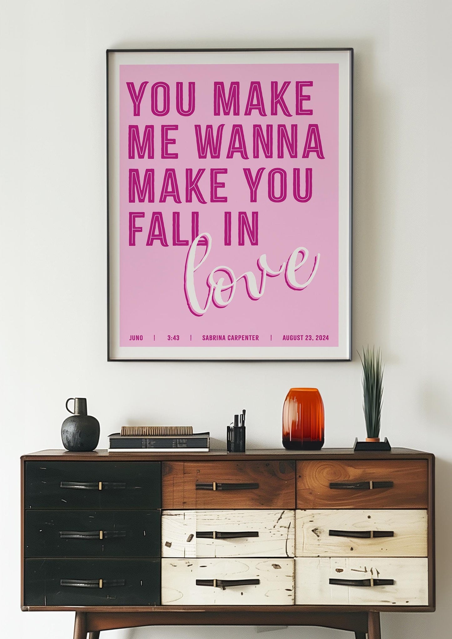 JUNO Sabrina Carpenter Quote Print | Wall Art | Wall Decor | Kitchen Print | Sabrina Carpenter Print | Gift For Her | Gift For Him