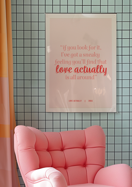 Love Actually Inspired Print