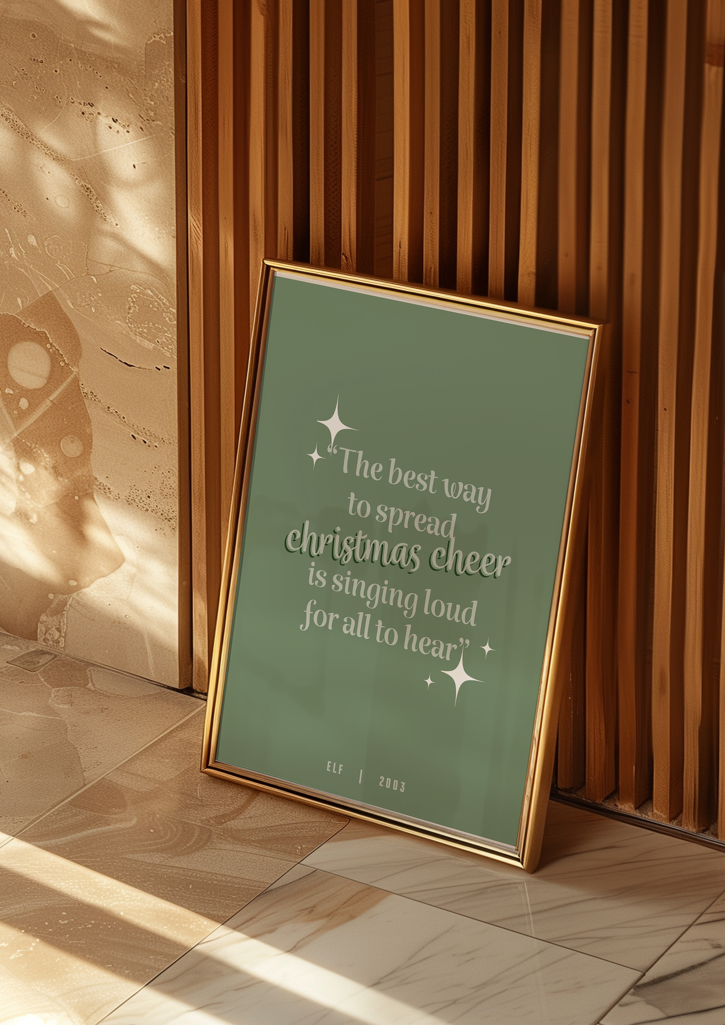 ELF inspired Christmas Quote Print