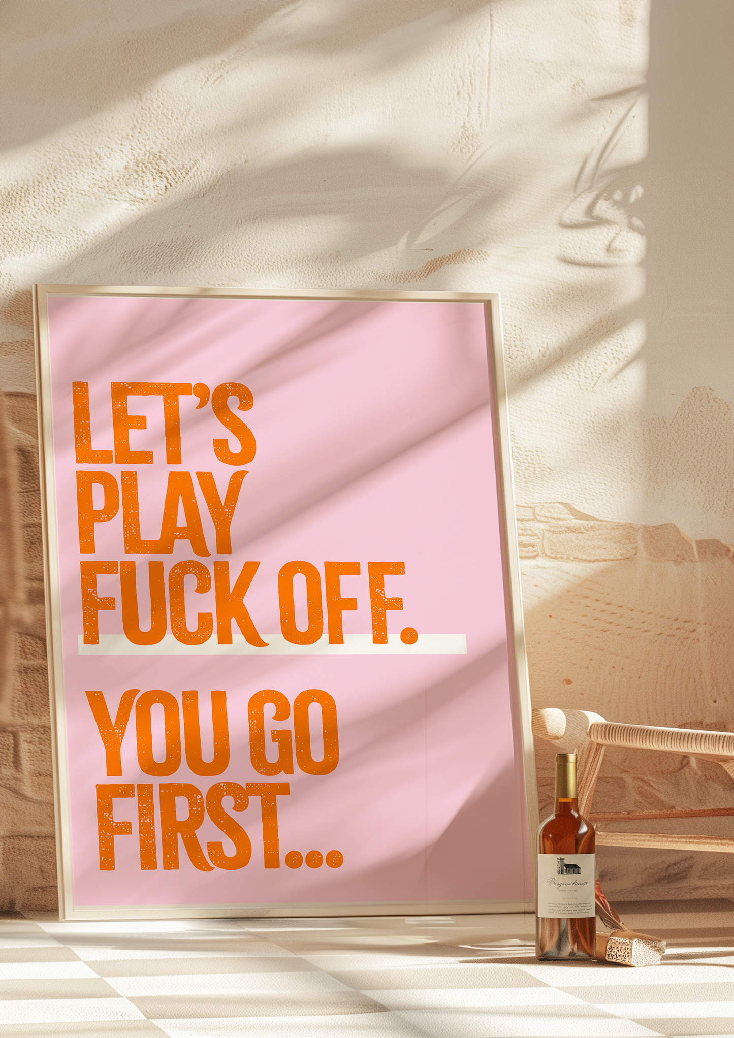 'let's play fuck off..' Print