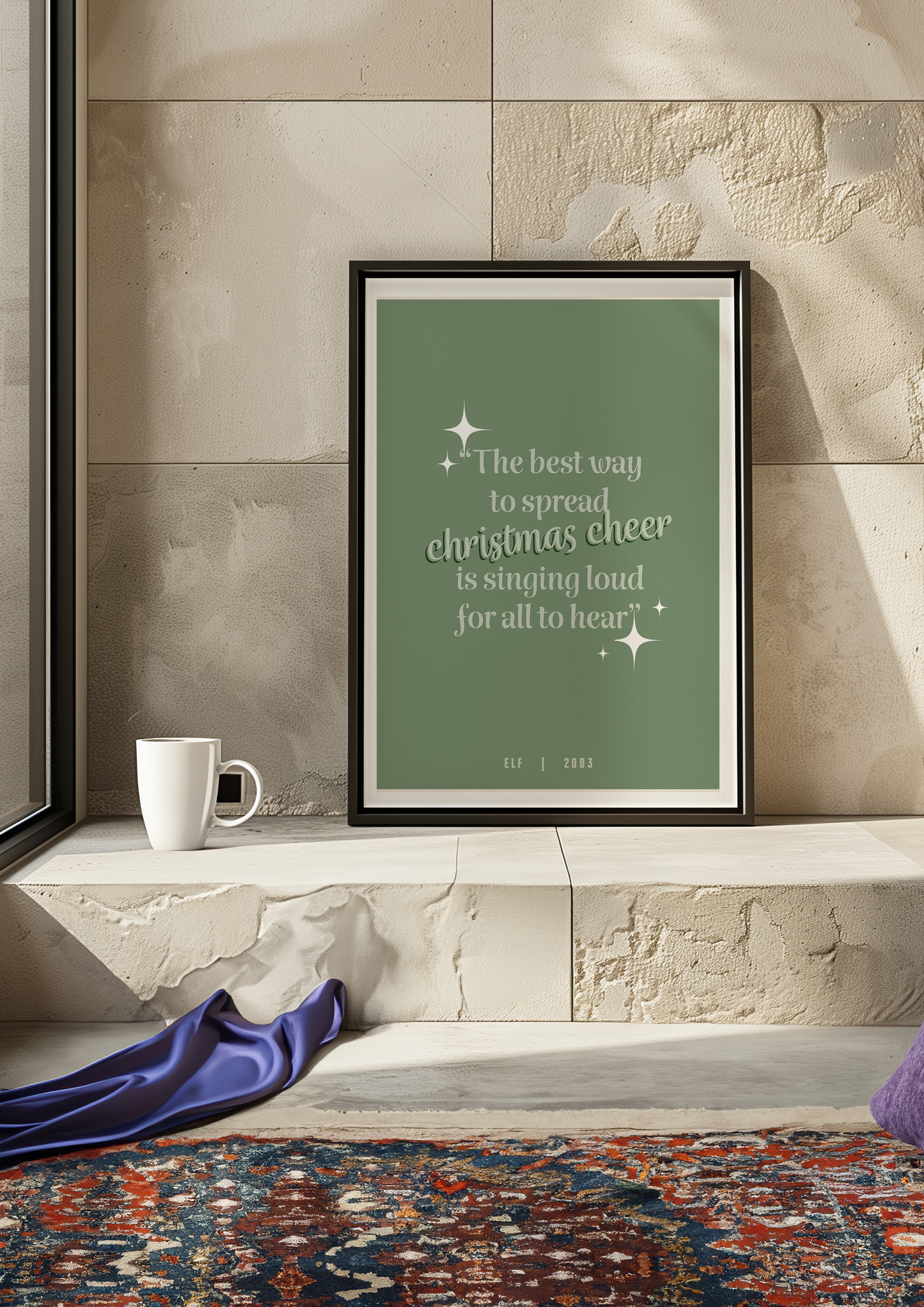 ELF inspired Christmas Quote Print